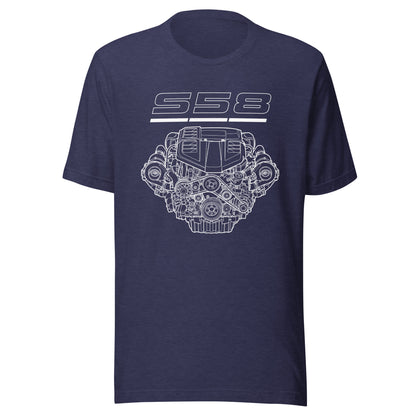 Engine Icons S58 graphic t-shirt — Marque