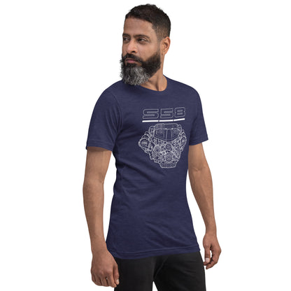 Engine Icons S58 graphic t-shirt — Marque