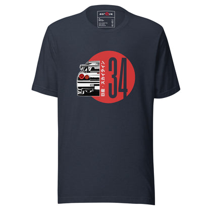 R34 Rising Sun Tee — Marque automotive apparel