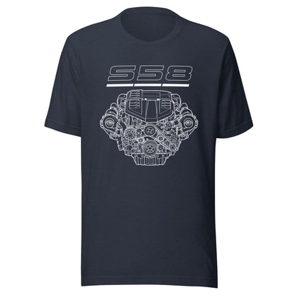 Engine Icons S58 graphic t-shirt — Marque