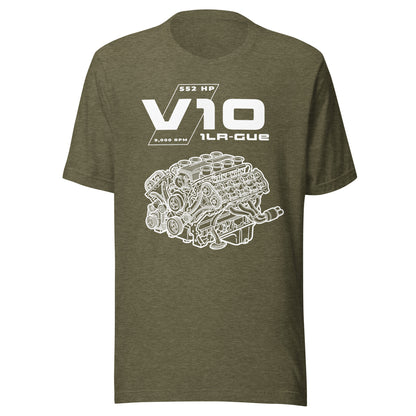 Engine Icons V10 blueprint graphic t-shirt — Marque