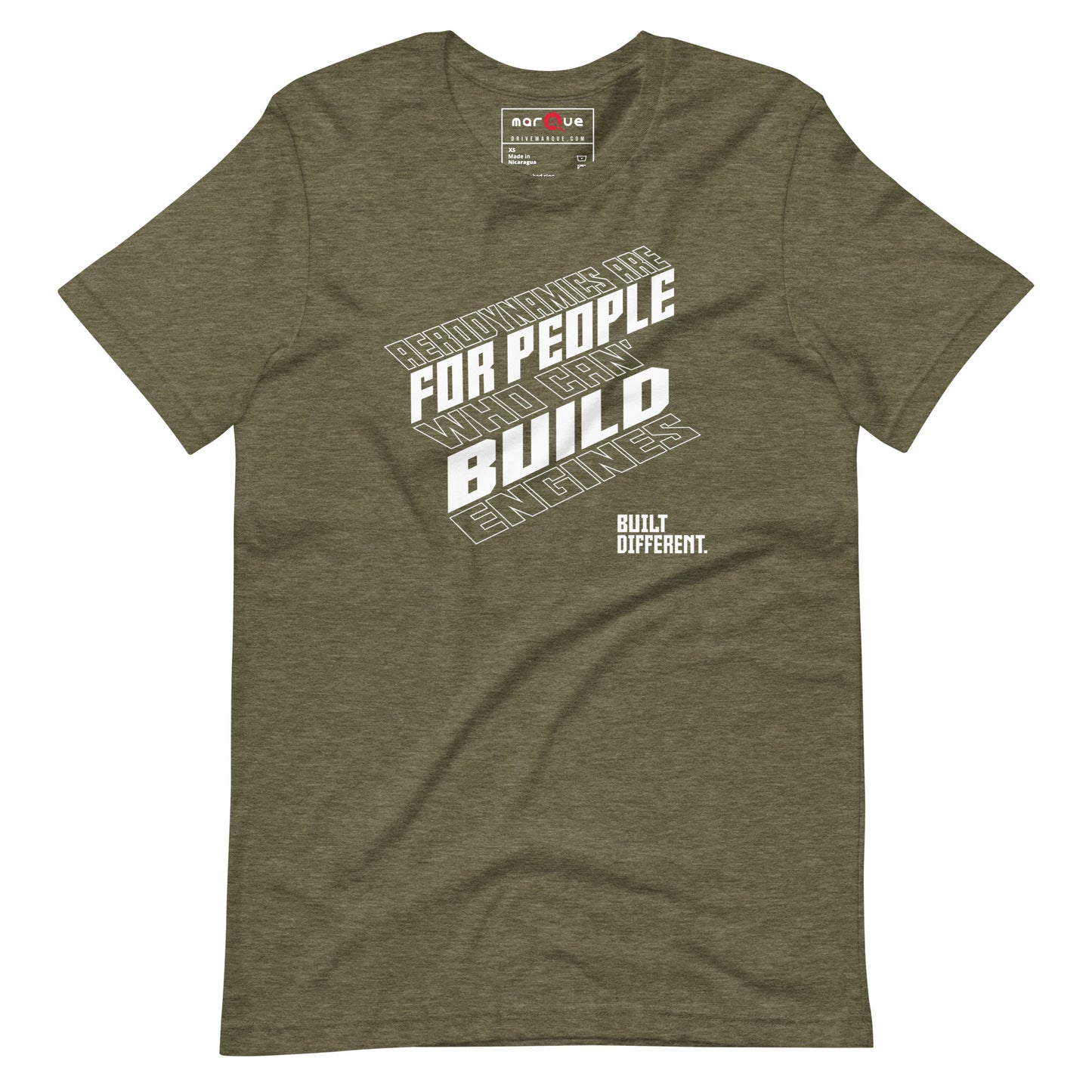 Engine Over Aero Tee — Marque automotive apparel