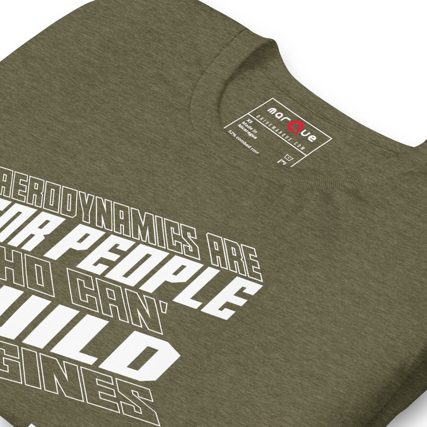 Engine Over Aero Tee — Marque automotive apparel