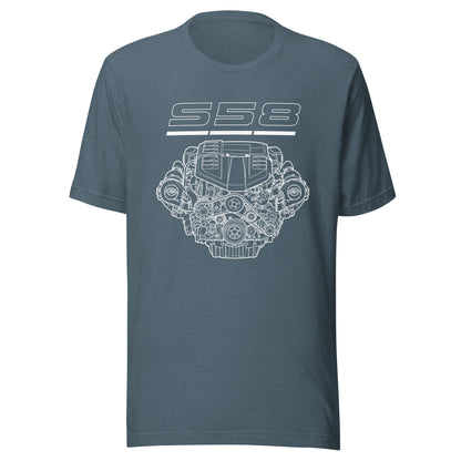 Engine Icons S58 graphic t-shirt — Marque