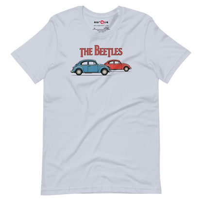 Four of a Kind Tee — Air-Cooled Flat-Four graphic t-shirt, Light Blue front view — Marque automotive apparel