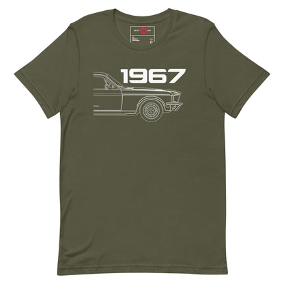 1967 pony muscle car classic graphic t-shirt — Marque