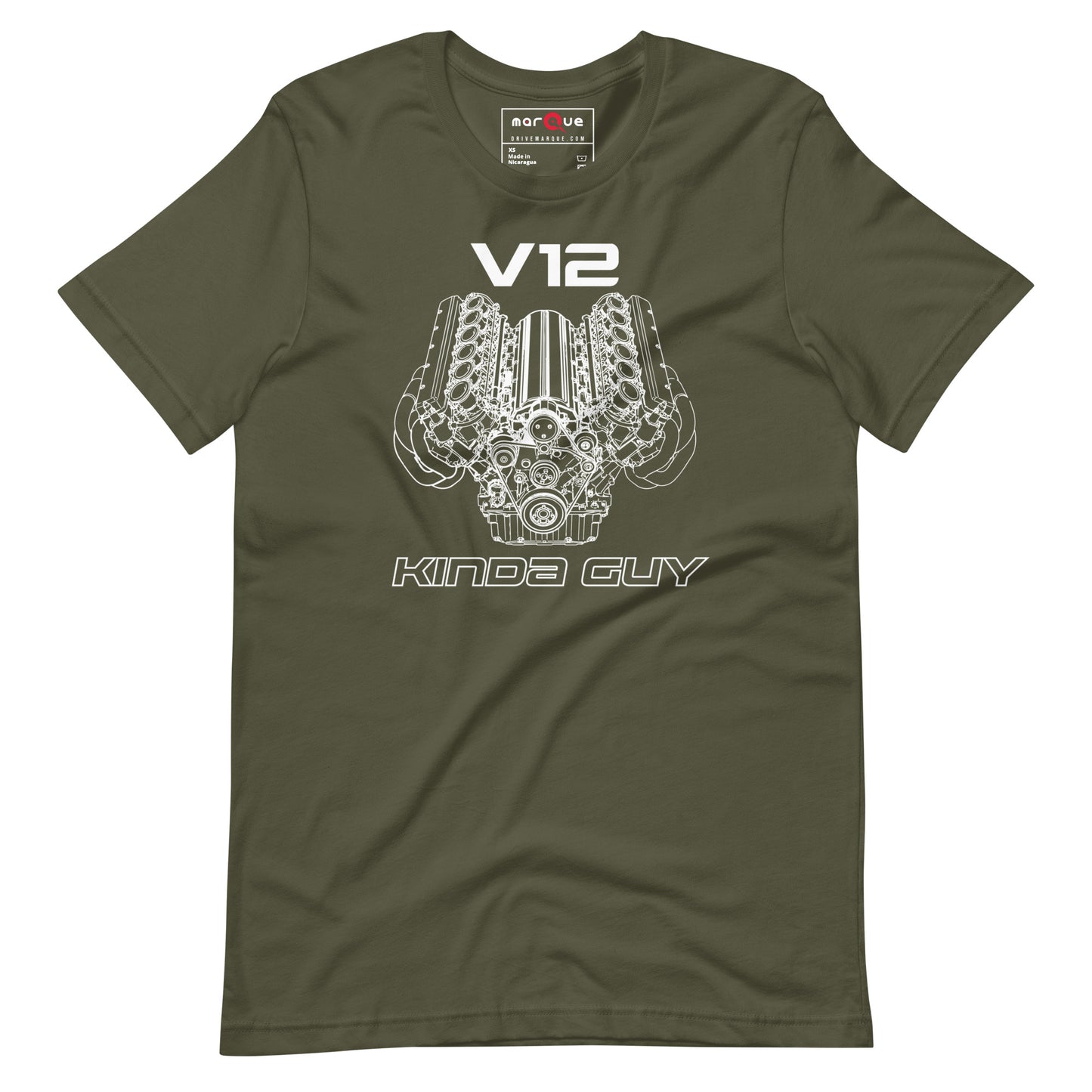 V12 Kinda Guy Tee — Marque automotive apparel
