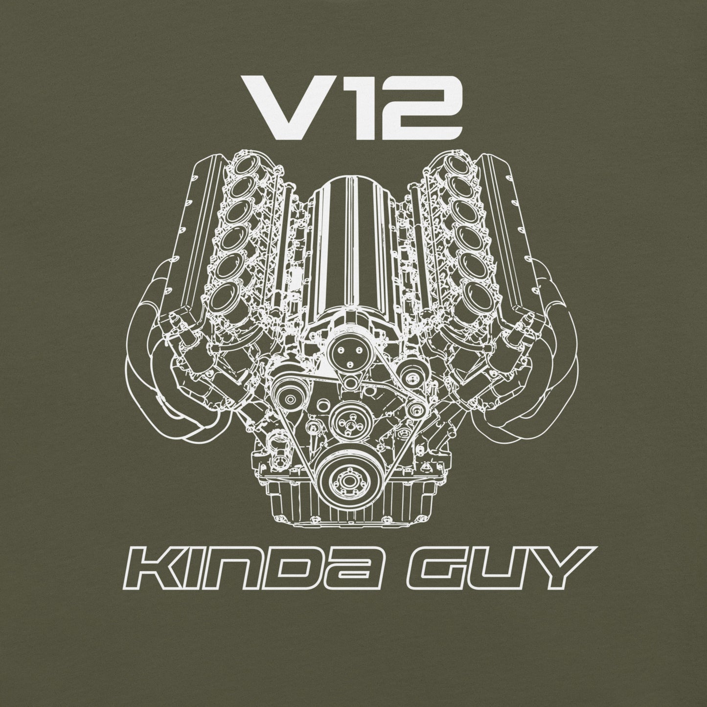 V12 Kinda Guy Tee — Marque automotive apparel