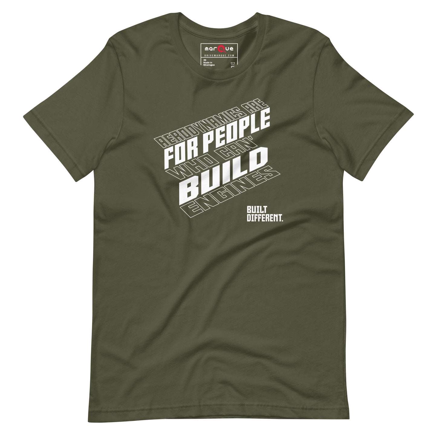 Engine Over Aero Tee — Marque automotive apparel
