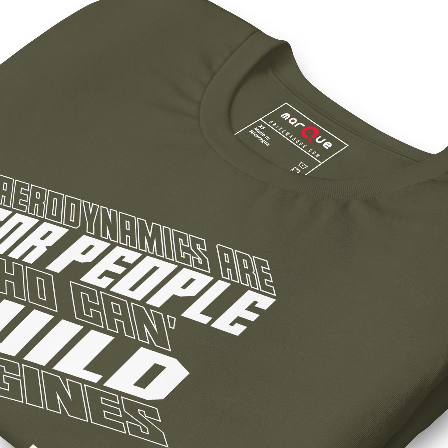 Engine Over Aero Tee — Marque automotive apparel