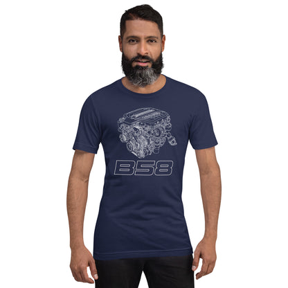 B58 Exploded View Tee — Marque automotive apparel