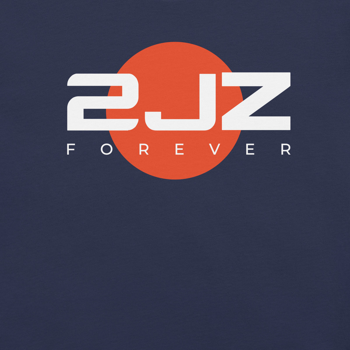 2JZ Forever Tee — Rising Sun graphic t-shirt, Navy front view (3) — Marque automotive apparel