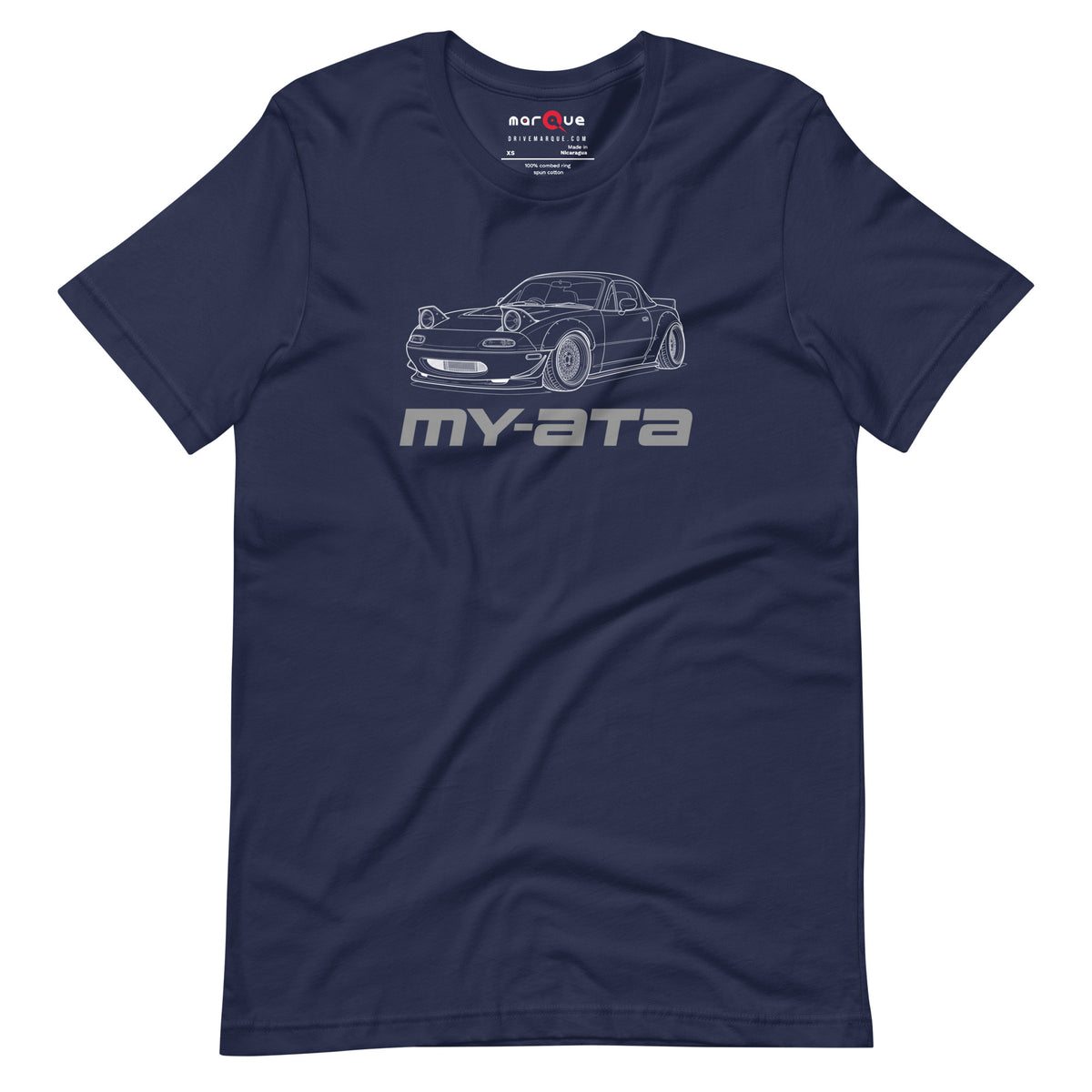 My-ATA Tee — It's Not Yours graphic t-shirt, Navy front view — Marque automotive apparel