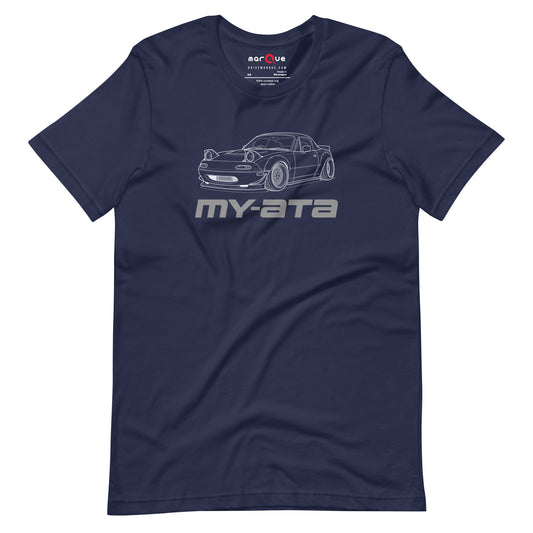 My-ATA Tee — It's Not Yours graphic t-shirt, Navy front view — Marque automotive apparel