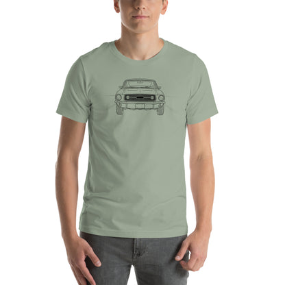 Fastback Front-End Sketch Tee — Marque automotive apparel