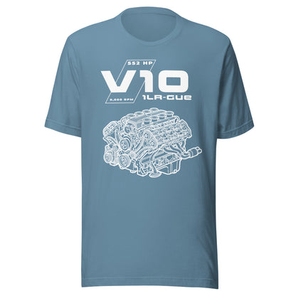 Engine Icons V10 blueprint graphic t-shirt — Marque