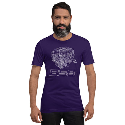 B58 Exploded View Tee — Marque automotive apparel