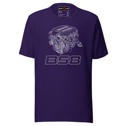 B58 Exploded View Tee — Marque automotive apparel