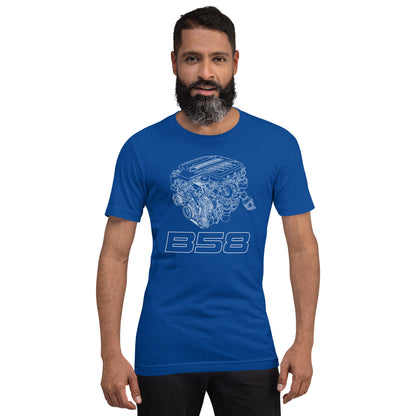 B58 Exploded View Tee — Marque automotive apparel