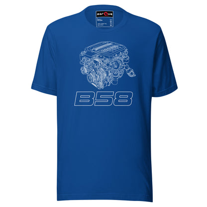 B58 Exploded View Tee — Marque automotive apparel