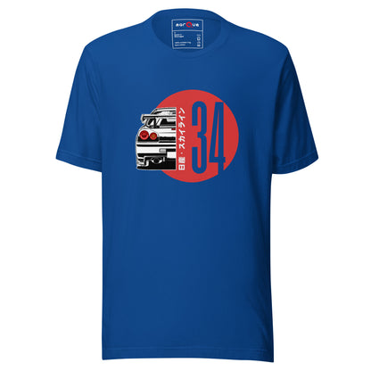 R34 Rising Sun Tee — Marque automotive apparel