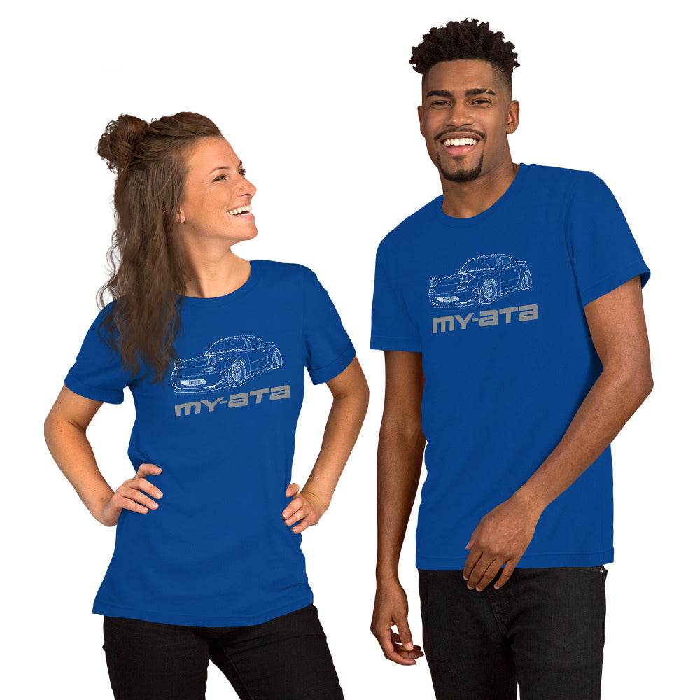 My-ATA Tee — It's Not Yours graphic t-shirt, True Royal front view (3) — Marque automotive apparel