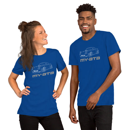 My-ATA Tee — It's Not Yours graphic t-shirt, True Royal front view (3) — Marque automotive apparel