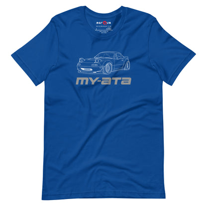 My-ATA Tee — It's Not Yours graphic t-shirt, True Royal front view — Marque automotive apparel