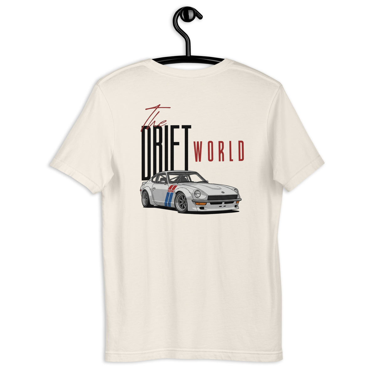 Drift World Z Tee — Rear-Drive Icon graphic t-shirt, Vintage White back view (2) — Marque automotive apparel
