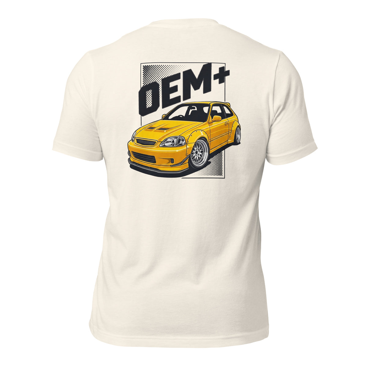 OEM+ tee, Vintage White back view — Marque automotive apparel (2)