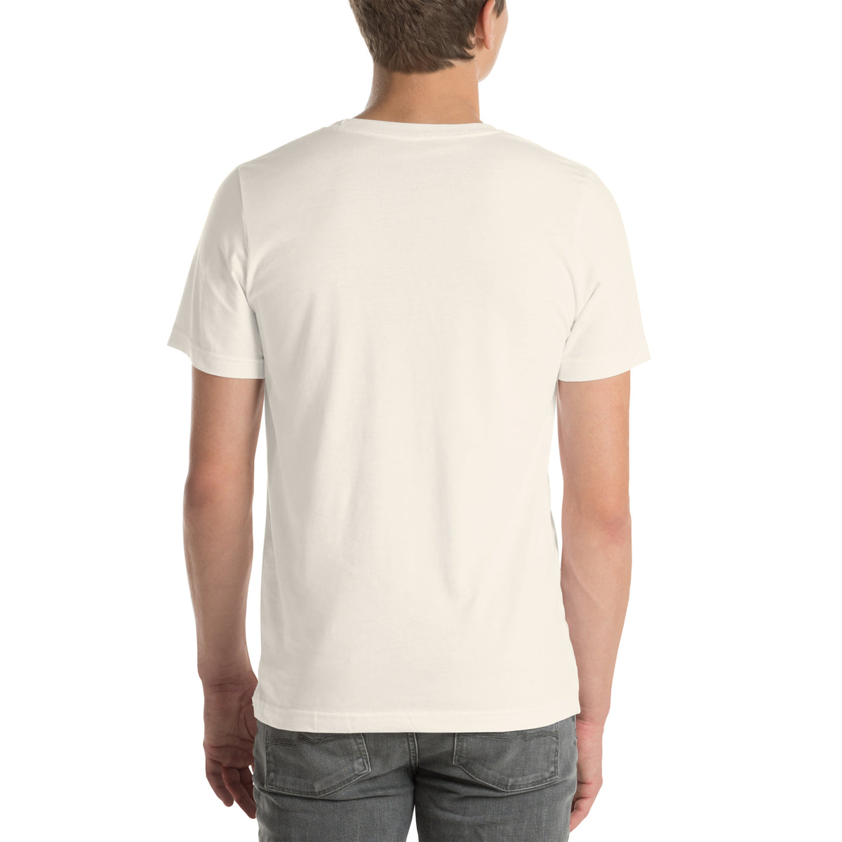 Design Icon Tee, Vintage White back view — Marque automotive apparel