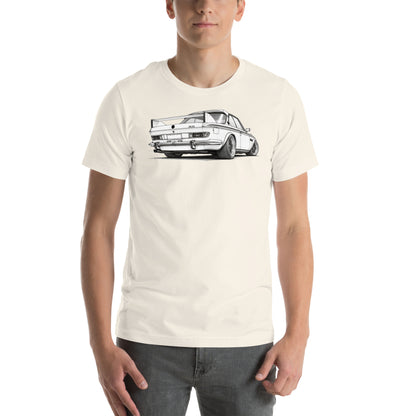 Design Icon Tee, Vintage White front view (2) — Marque automotive apparel