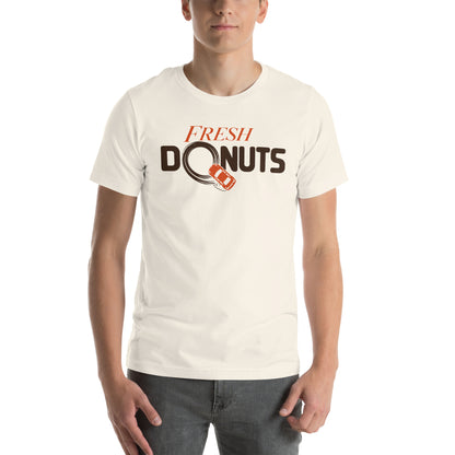 Fresh Donuts t-shirt, Vintage White front view (2) — Marque automotive apparel
