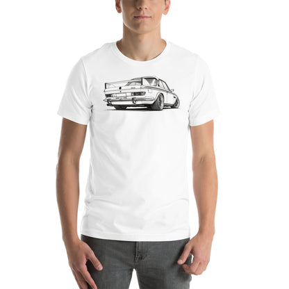 Design Icon Tee, White front view (2) — Marque automotive apparel